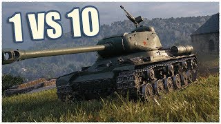 IS2 • 14 KILLS • 1 vs 10 • WoT Gameplay [upl. by Yadsendew]