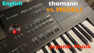 pcpanikMusik  EN thomann AKX 1100 vs Medeli AKX10 [upl. by Enneibaf]