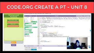 CODEORG CSP UNIT 8 CREATE PT PERFORMANCE TASK [upl. by Yditsahc]