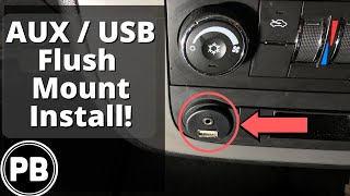 How To Install A USB  AUX Input Adapter To An Aftermarket Radio [upl. by Hagood]