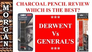 Charcoal pencil review Derwent Vs Generals Which is the BEST Jason Morgan Art [upl. by Tamer587]