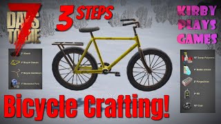 How to Craft a Bicycle in 7 Days to Die 2020 [upl. by Yanal808]