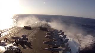 Navy Aircraft Carrier In Heavy Seas  EXPENSIVE SHIPS [upl. by Dalston811]