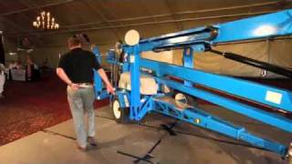 Product Review Genie TZ50 TrailerMounted Boom Lift Part 1 [upl. by Roban]