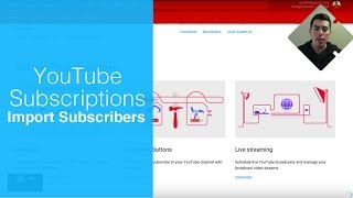 How to import YouTube Subscriptions to a new channel [upl. by Aicnerolf]