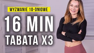 Super TABATA 16 minut  Wyzwanie 10dniowe  Monika Kołakowska [upl. by Anilegna]