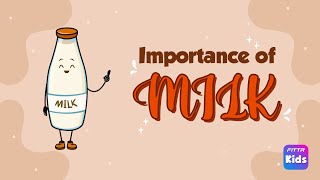 Importance of Milk  Kids Educational Video  Fittr Kids [upl. by Adnotal]