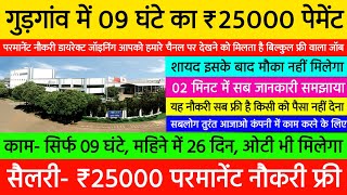 Best company job in Gurgaon 2024  Gurgaon job vacancy 2024  Job in Gurgaon 2024 latest [upl. by Occor113]