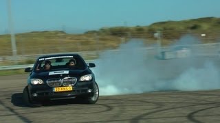 BMW 760LI  Drifting and burning his tires [upl. by Allenaj161]