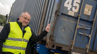 How to transport 45 ft container correctly  KRONE eLTU6  KRONE TV [upl. by Willett]