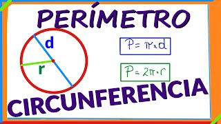 Como calcular el perímetro de la CIRCUNFERENCIA [upl. by Greenman]