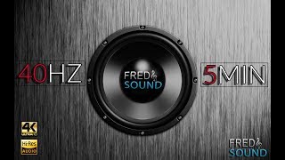 40 Hz Test Tone by Fred amp Sound Subwoofer adjustment [upl. by Selokcin]