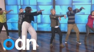 Michelle Obama shows off her dance moves with Ellen DeGeneres [upl. by Atteoj57]