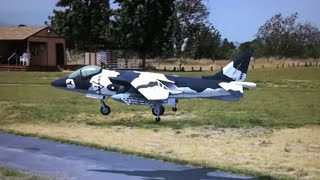 AV8B Harrier  Amazing Jet RC Turbine Model Vertical Take Off  Realflight RC Simulator [upl. by Atiuqcir]