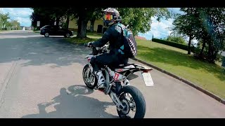 Aprilia SXV550 full Silmoto exhaust  the holy grail of supermoto [upl. by Raddi55]