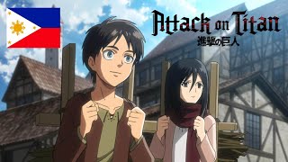 Attack On Titan Episode 1 TAGALOG The Death of Carla Jaeger [upl. by Lechar]