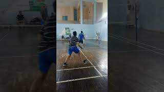 Dazzling Badminton Trick Shots Two Players  Top badminton tricks shots  badminton sports [upl. by Santos]