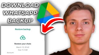 How To Download Whatsapp Backup From Google Drive [upl. by Alyos518]