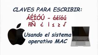 Cómo escribir el tilde en vocales mayúsculas y minúsculas en una computadora MAC [upl. by Durman]