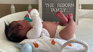 Reborn Family adopts a baby  Silicone Reborn comes to life during Box Opening🤰🏻👶🏻🤯🥳 [upl. by Shane334]