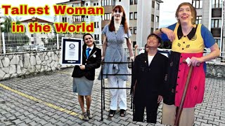 Tallest Woman Ever Lived on Earth  Sandra Elaine Allen  Guinness World Records  Surprising Facts [upl. by Ruffi]