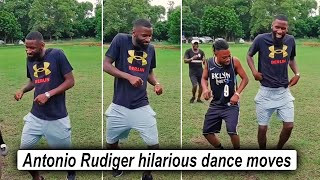 Antonio Rudiger hilarious dance moves in Ghana [upl. by Whorton]