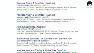 Downloading installing kannada typing software Nudi 5  windows 8  10 full video [upl. by Einafit]