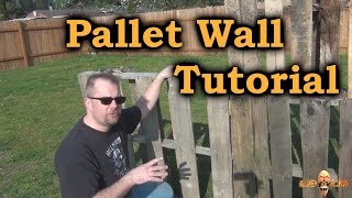 Pallet Wall Tutorial  Making Walls Using Pallets [upl. by Clarisse417]