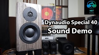 Dynaudio Special 40 speaker sound demo [upl. by Nnaycnan]