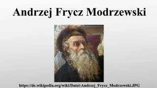 Andrzej Frycz Modrzewski [upl. by Craw]