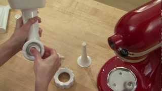 KitchenAid® Sausage Stuffer Attachment Kit [upl. by Anwahsiek]