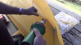 How to plastic weld a Polyethylene kayak  kayak repair [upl. by Demahum]