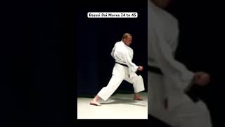 Bassai Dai Moves 24 to 45 shorts shotokan karate shotokankaratekata bassaidai [upl. by Ilegna]