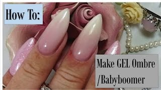 How to  Ombre GEL Nails  NailsofNorway [upl. by Hyozo]