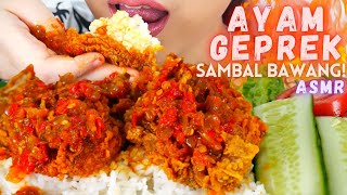 ASMR AYAM GEPREK SAMBEL BAWANG SUPER HOT  ASMR INDONESIA  NO TALKING [upl. by Savanna]