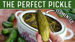 FERMENTED PICKLES  The Best Old Fashioned Dill Pickle Recipe No Rambling [upl. by Brinna214]