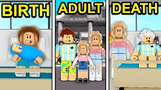 BIRTH to ADULT to DEATH in Roblox Brookhaven [upl. by Tterb]