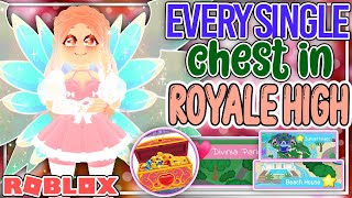 ALL 20 CHEST LOCATIONS In Royale High ALL REALMS 2021 [upl. by Nylrad]