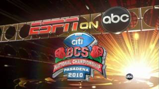 2010 BCS National Championship Game Preview Show Intro [upl. by Haldane]