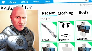 MAKING FORTNITE DWAYNE quotTHE ROCKquot JOHNSON a ROBLOX ACCOUNT The Foundation Chapter 3 [upl. by Essirehc918]