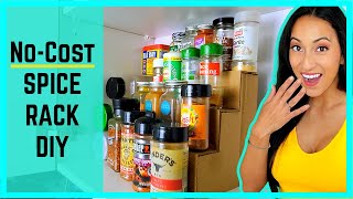 DIY Spice Rack Organizer  How to make a Spice Rack DIY from Cardboard [upl. by Namqul]