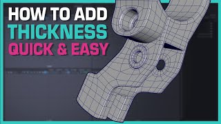 Maya Hard Surface Modeling How To Add Thickness [upl. by Wier]