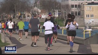 Wisconsin Marathon in Kenosha draws hundreds  FOX6 News Milwaukee [upl. by Eimorej102]