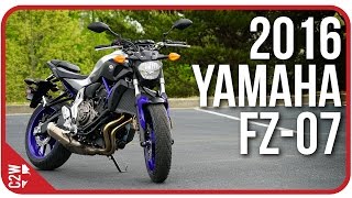 2016 Yamaha FZ07 MT07  First Ride [upl. by Arramahs]