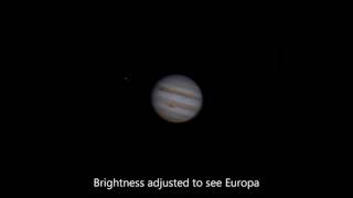 Jupiter through a Celestron C6 [upl. by Elacsap]