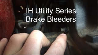 IH Utility Tractors Brake Bleeder Location [upl. by Valdas]