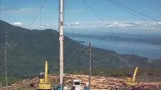 DOWNHILL YARDING with Skagit BU 84 yarder pt 2 [upl. by Ahsiea592]