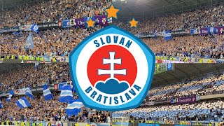 SK Slovan Bratislava  Ferencvaros TC  Sektor C  Ultras Slovan Pressburg  Choreo amp Support [upl. by Niven46]