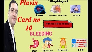 Plavix Clopidogrel  بلافيكس دواء القلب والسيولة  Drug card [upl. by Eleazar457]