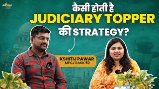 Revealing Judiciary Toppers Strategy  Success Secrets of MP Civil Judge Topper Kshitij Pawar [upl. by Leviram]